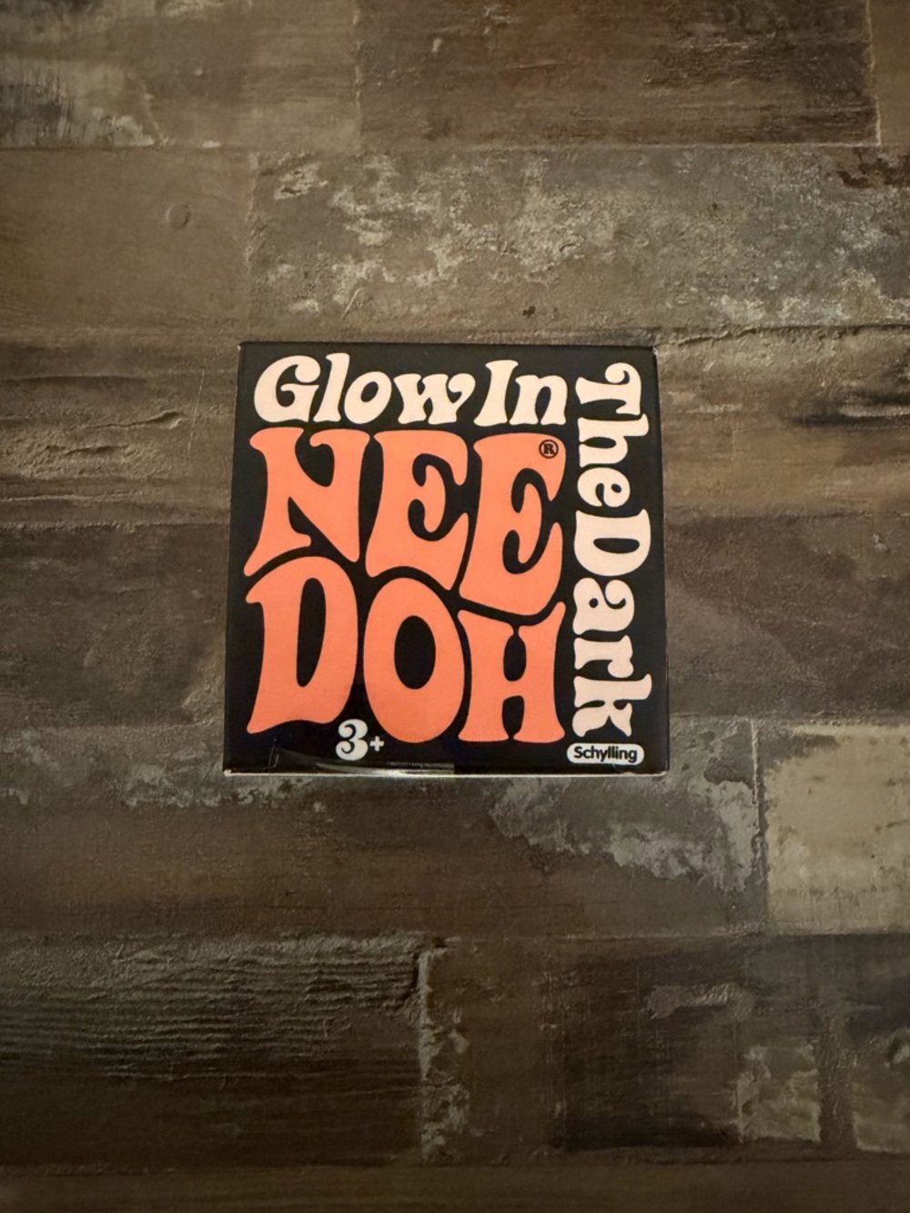 NEW Needoh Glow in the Dark Stress Ball - Orange